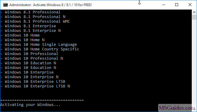 how to activate windows 10 for free cmd