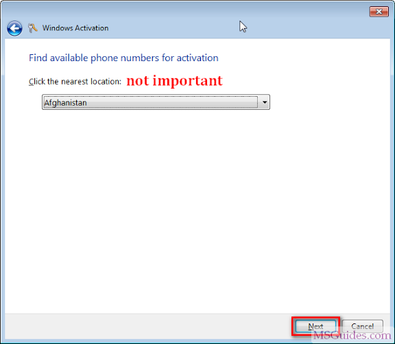 msguides windows 7 activation