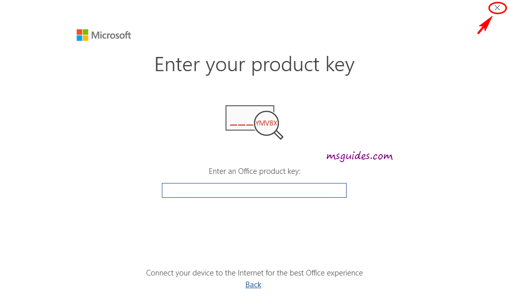 where on word can i find my product key for office on a mac