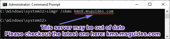 set kms8 as main kms server