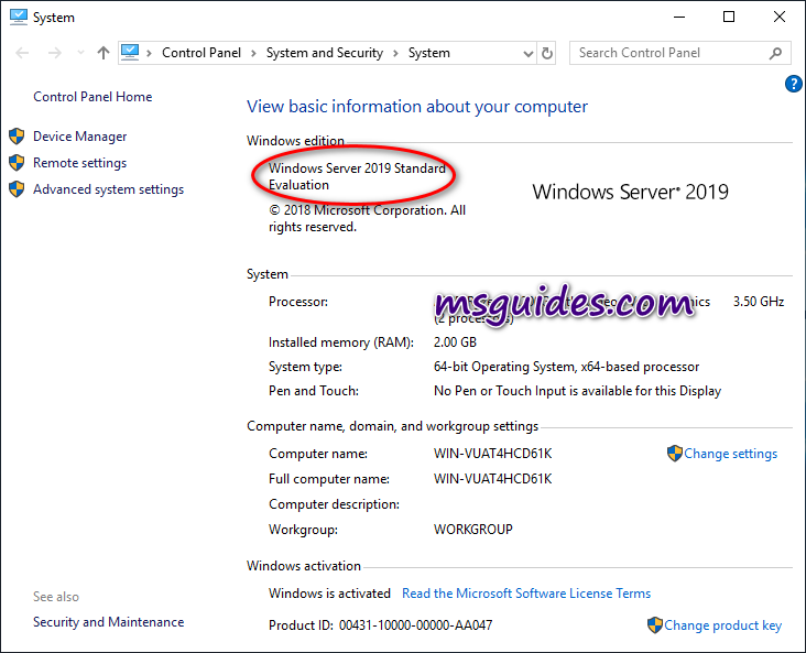 Windows Server Evaluation