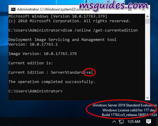 Quickly convert Windows Server Evaluation edition to the retail one 