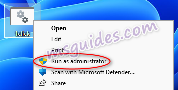 run the batch script as admin