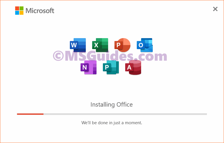 Installing Microsoft Office 2021